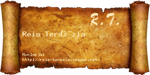 Reis Terézia névjegykártya